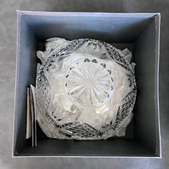 Waterford Crystal Heirloom Hearts Footed Wedding Bowl 8" NIB New In Box - Picture 3 of 4